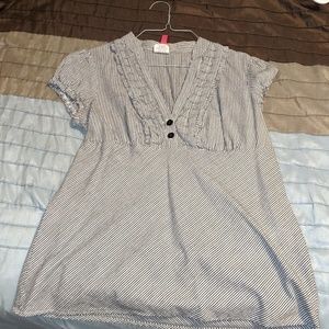 Black and White stripes blouse